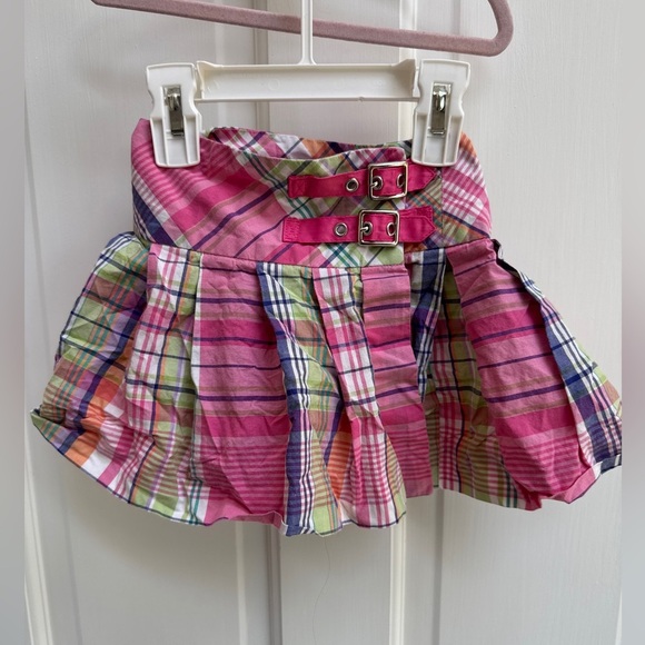 NWOT Ralph Lauren Size 4 4T Girls Multicolor Plaid Mini Skirt - Picture 1 of 5